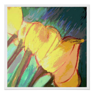 Yellow tulips - 20 x 20 glossy print