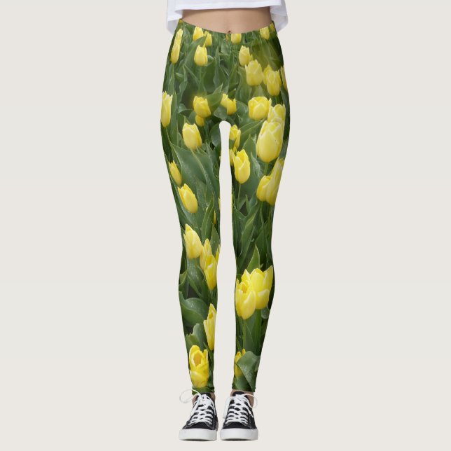 Yellow Tulips Field Legging (Front)