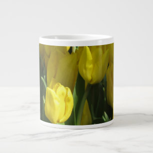Yellow tulips large coffee mug
