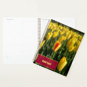 Yellow Tulips Planner