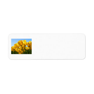 Yellow Tulips Return Address Labels
