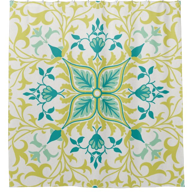 Yellow Turquoise Vine pattern (1873) by W. Morris (Front)