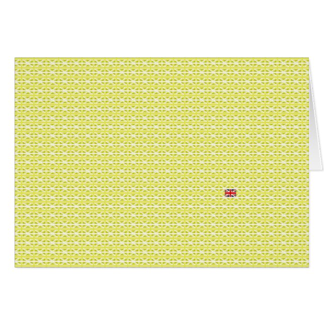 Yellow UK Union Jacks & odd one (Front Horizontal)