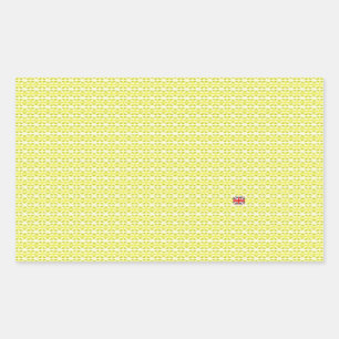 Yellow UK Union Jacks & odd one Sticker