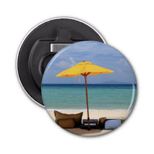 Yellow umbrella bottle opener