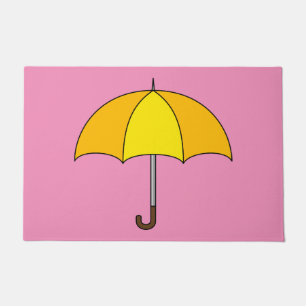 Yellow Umbrella Doormat