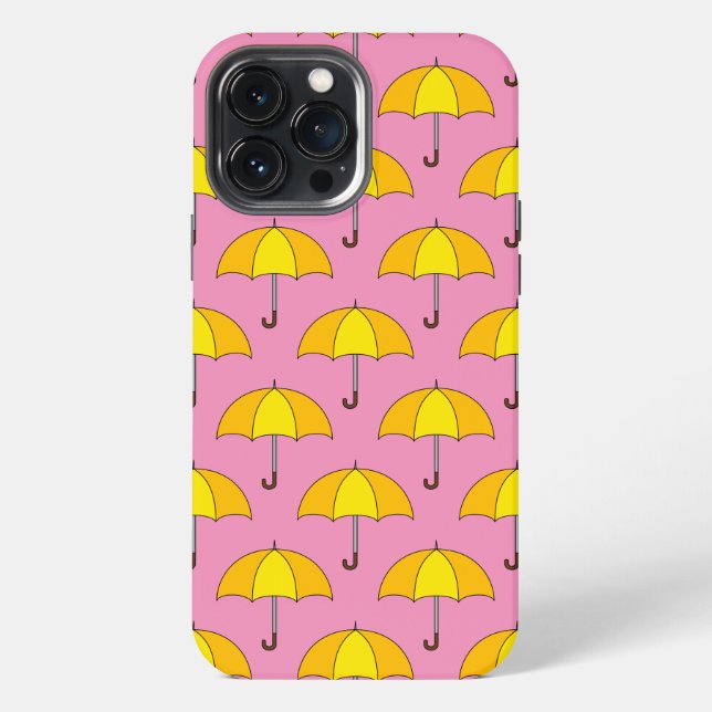 Yellow Umbrella iPhone Case (Back)