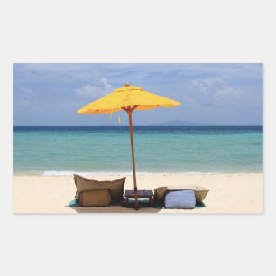 Yellow umbrella sticker