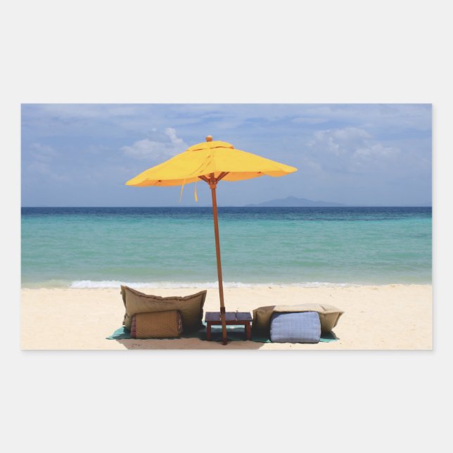 Yellow umbrella sticker (Front)