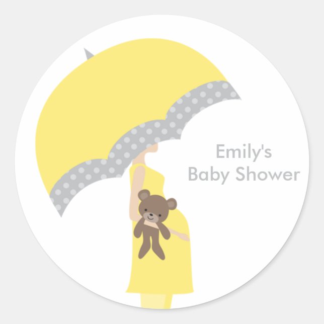 Yellow Umbrella Stickers (Front)