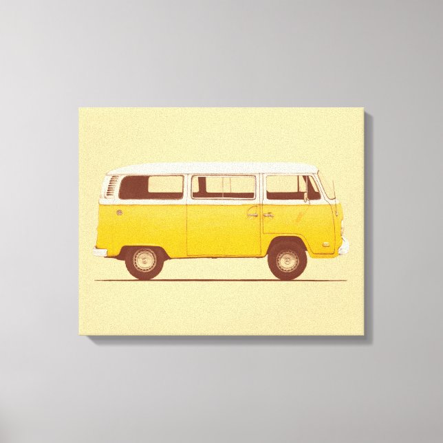 Yellow Van | Florent Bodart Canvas Print (Front)