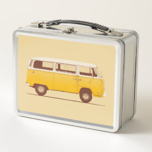 Yellow Van Florent Bodart Metal Lunch Box