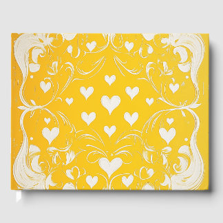 Yellow Vintage Lithograph #3 Digital Art Guest Book