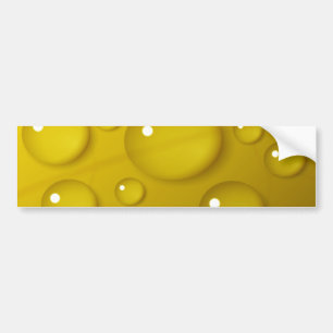 Yellow Water Drop Background Bumper Sticker