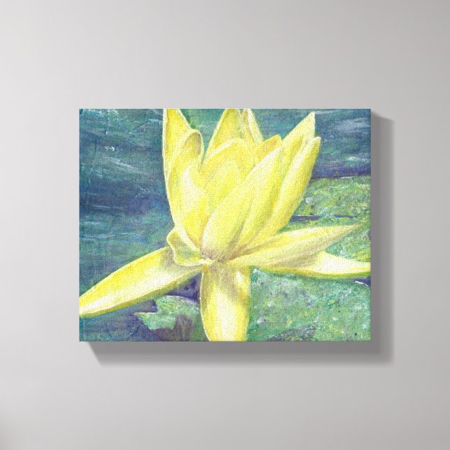Yellow Water Lily Canvas Print (Front)