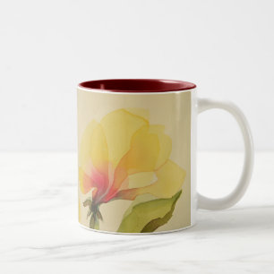 Yellow Watercolor Flower  Mug
