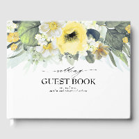 Yellow Watercolor Flowers Wedding