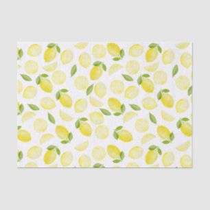 Yellow Watercolor Lemon Tissue Paper