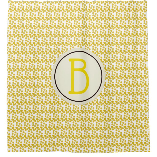 Yellow Watercolor Spots Custom Monogram (Front)