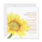 Yellow Watercolor Sunflower Floral Wedding