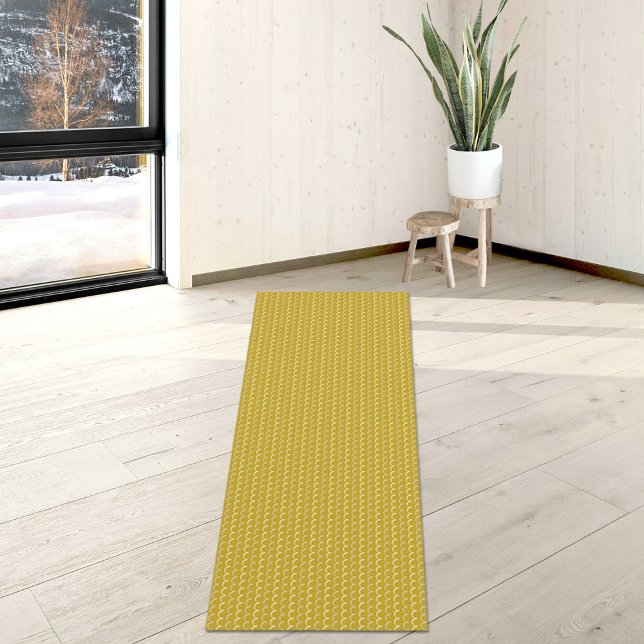 Yellow Waves Pattern Yoga Mat (Creator Uploaded)