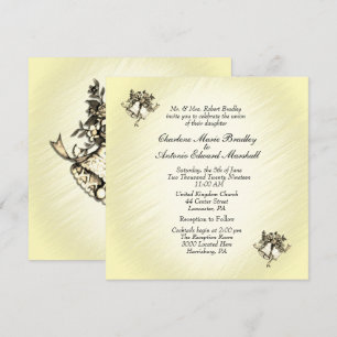 Yellow Wedding Bells Invitation