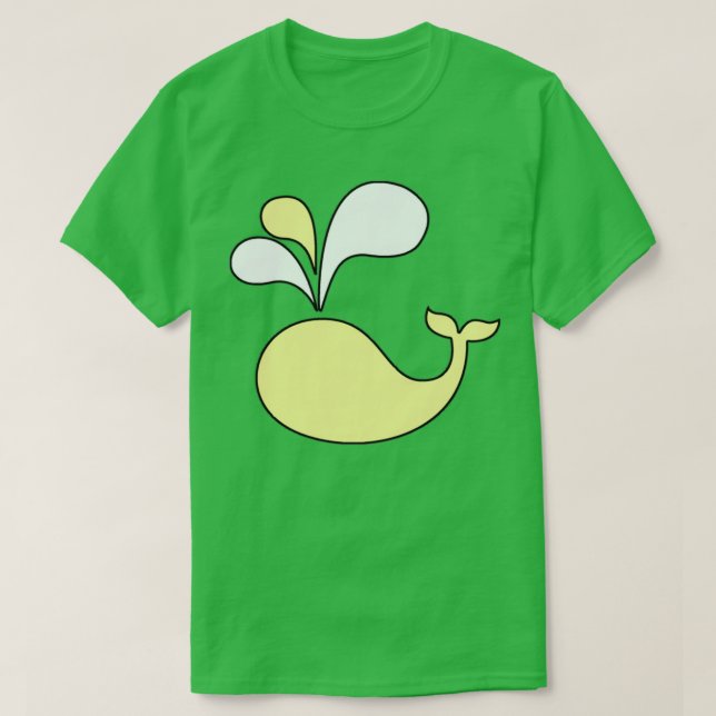 Yellow Whale 2 T-Shirt (Design Front)