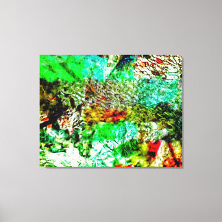 Yellow white abstract Stretched Canvas,Joy calming Canvas Print