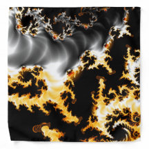 yellow, white, black, orange fractal fire clouds