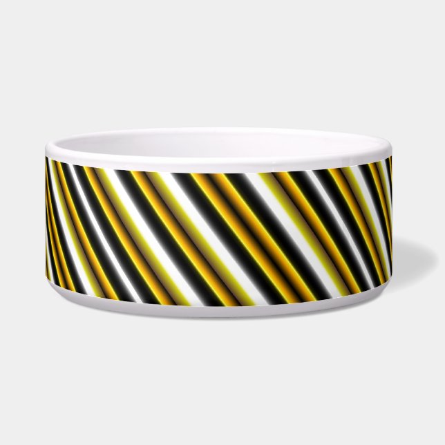 yellow, white, black stripes (Left)