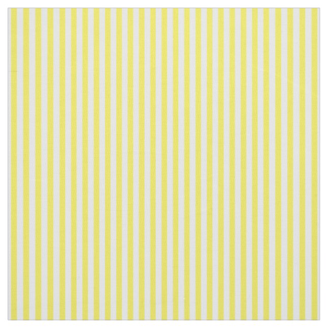 Yellow White Cabana Stripe Fabric (Swatch)