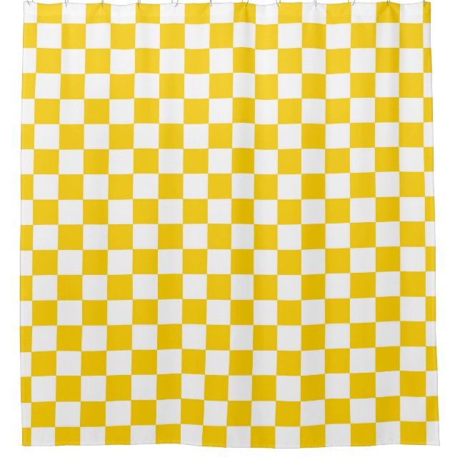 Yellow White Chequered Check Pattern (Front)