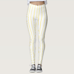 Yellow White Colours Template Elegant Modern Leggings