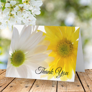 Yellow White Daisies Funeral Sympathy Thank You