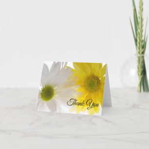 Yellow White Daisies Wedding Bridesmaid Thank You Card