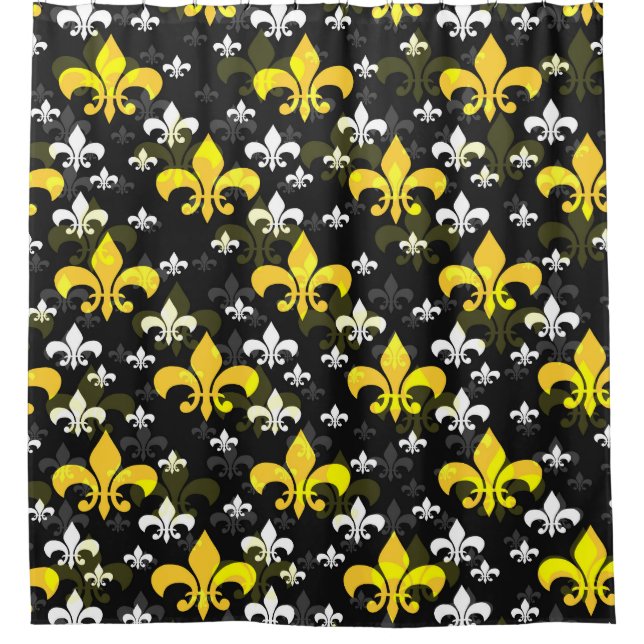 Yellow White Fleur De Lis  (Front)