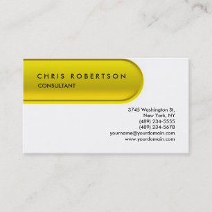 Yellow White Pill Button Pattern Business Card