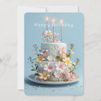 Yellow White Pink Sugar Wildflowers Birthday