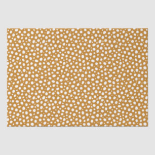 Yellow White Polka Dots Autumn Fall Stylish Tissue Paper
