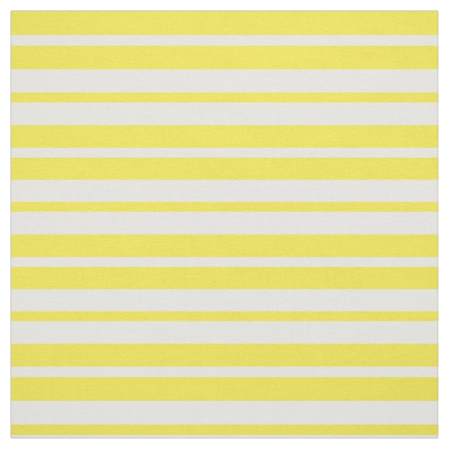 Yellow White Stripes Pattern Design Fabric (Swatch)
