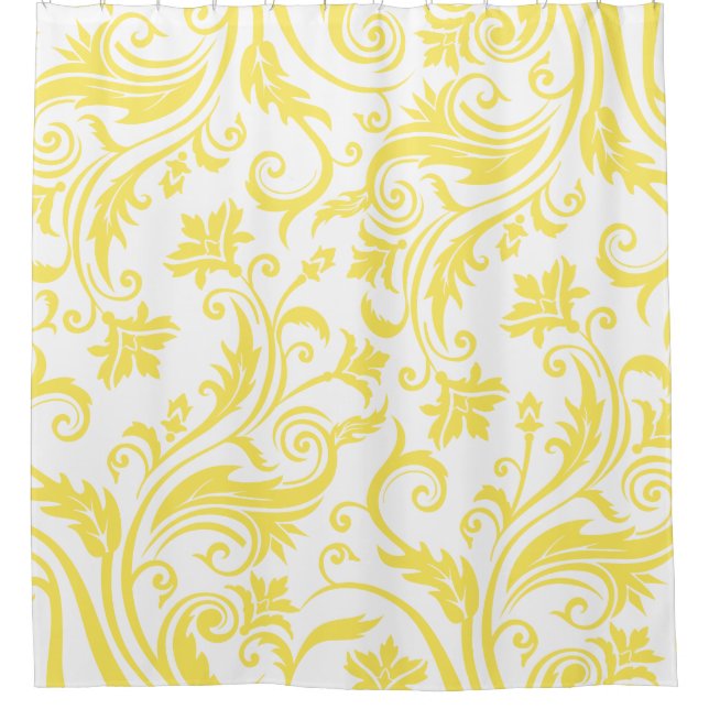 Yellow White Vintage Damask Pattern (Front)