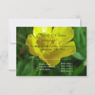 yellow wild flower buttercup RSVP