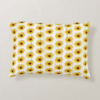 Yellow Wildflower Accent Pillow