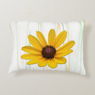 Yellow Wildflower Accent Pillow