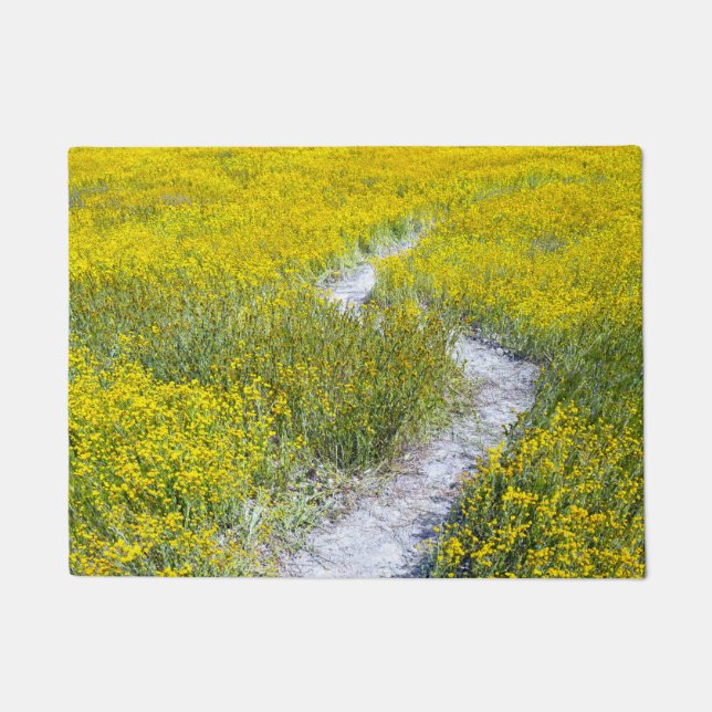 Yellow Wildflower Field Doormat (Front)
