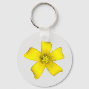Yellow Wildflower Keychain