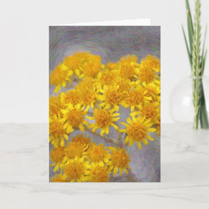 Yellow Wildflowers Artsy Note Card