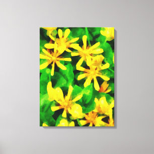 Yellow Wildflowers Canvas Print