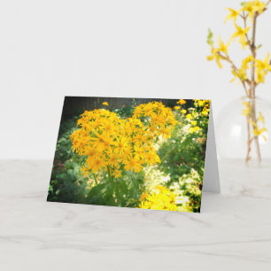 Yellow wildflowers card