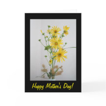 Yellow Wildflowers Happy Mother's Day Card